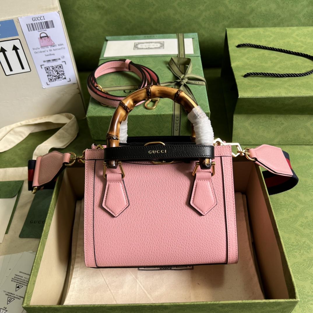 Gucci Diana Mini Tote Bag(20*16*10cm) - FashionPlug