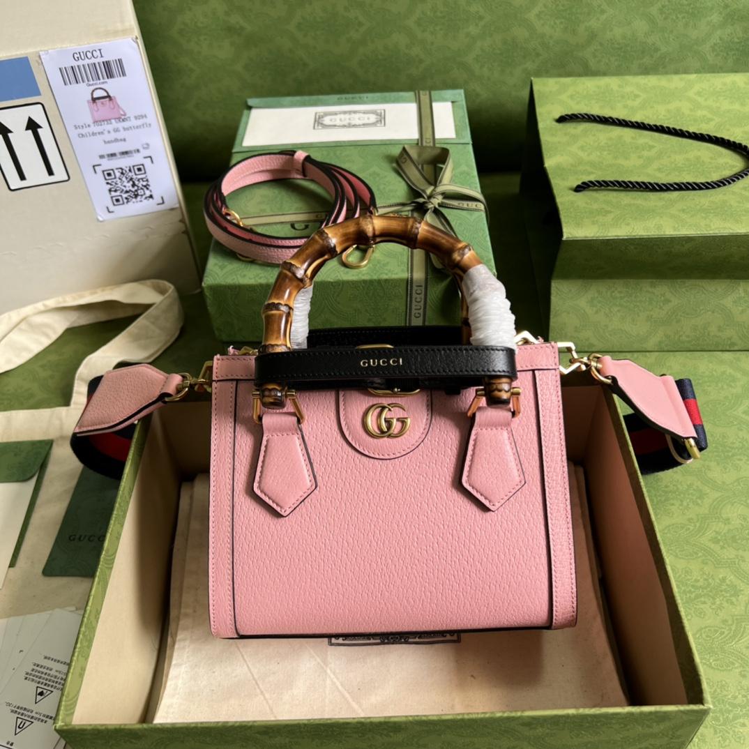 Gucci Diana Mini Tote Bag(20*16*10cm) - FashionPlug