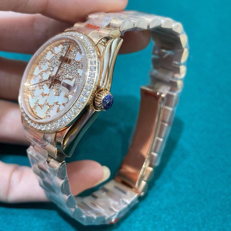 Rolex Rose Gold Datejust 31 Watch - FashionPlug