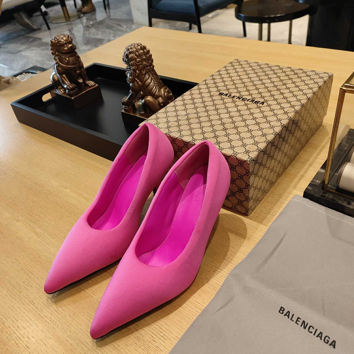 Balenciaga XL Pump 110mm In Neon Pink - FashionPlug