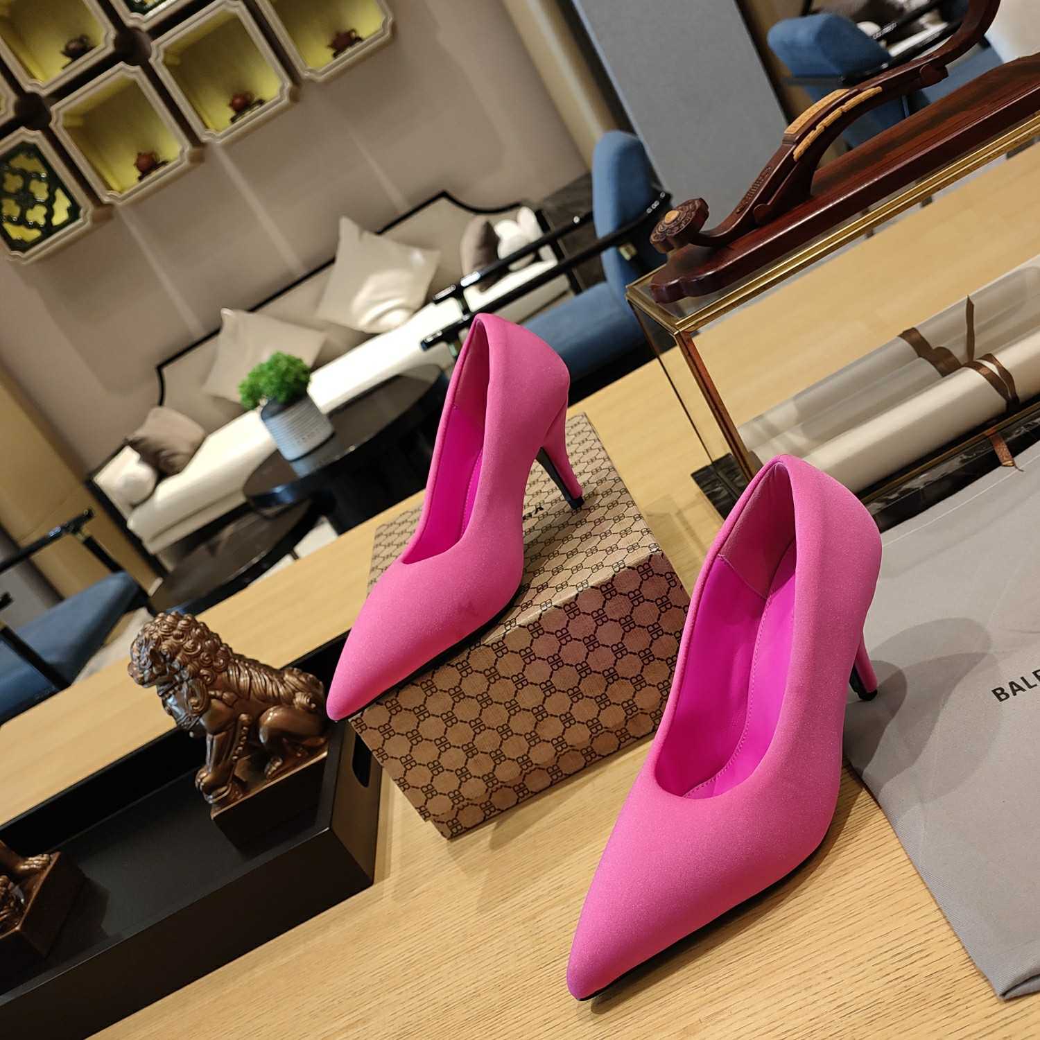 Balenciaga XL Pump 110mm In Neon Pink - FashionPlug
