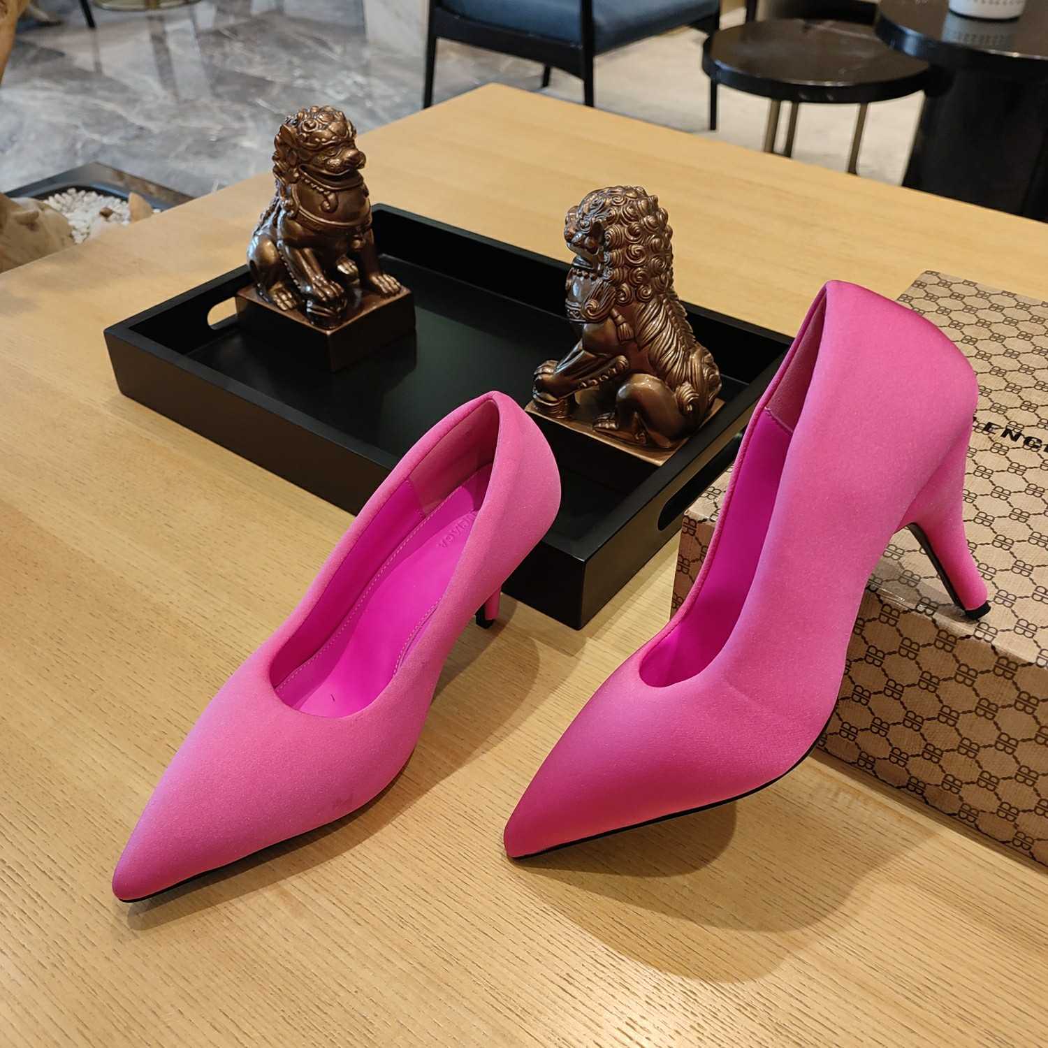 Balenciaga XL Pump 110mm In Neon Pink - FashionPlug
