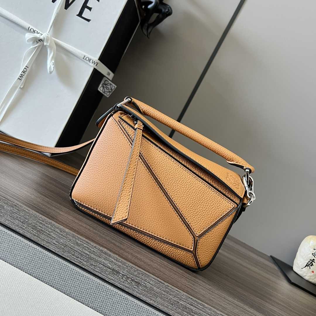 Loewe Mini Puzzle Bag In Soft Grained Calfskin - FashionPlug