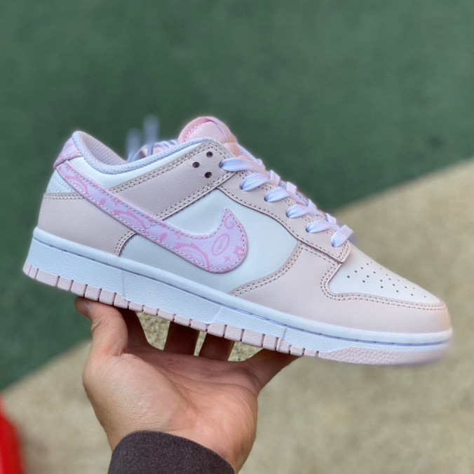 Nike Dunk Low Pink Paisley Sneaker       FD1449-100 - FashionPlug