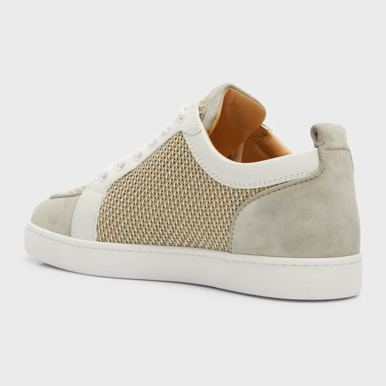 Christian Louboutin Rantulow Red Sole Leather Low-Top Sneakers  - FashionPlug