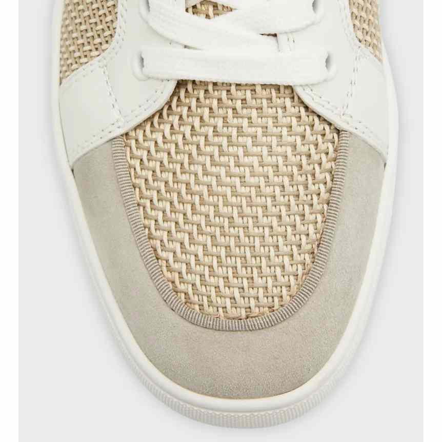 Christian Louboutin Rantulow Red Sole Leather Low-Top Sneakers  - FashionPlug