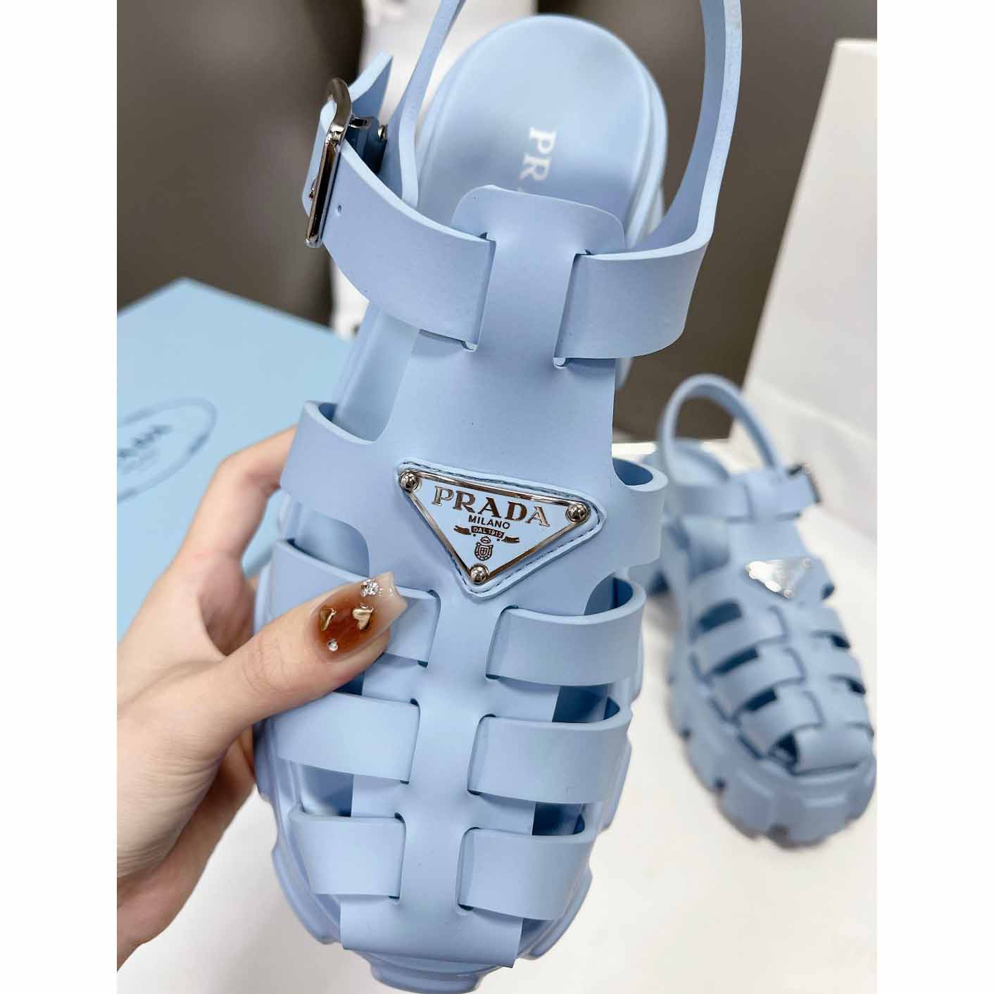 Prada Foam Rubber Sandals - FashionPlug