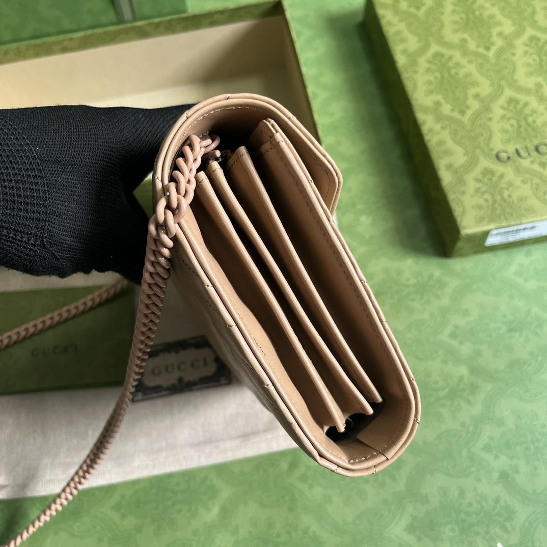 Gucci GG Marmont Matelassé Mini Bag(20-13-6cm)   - FashionPlug