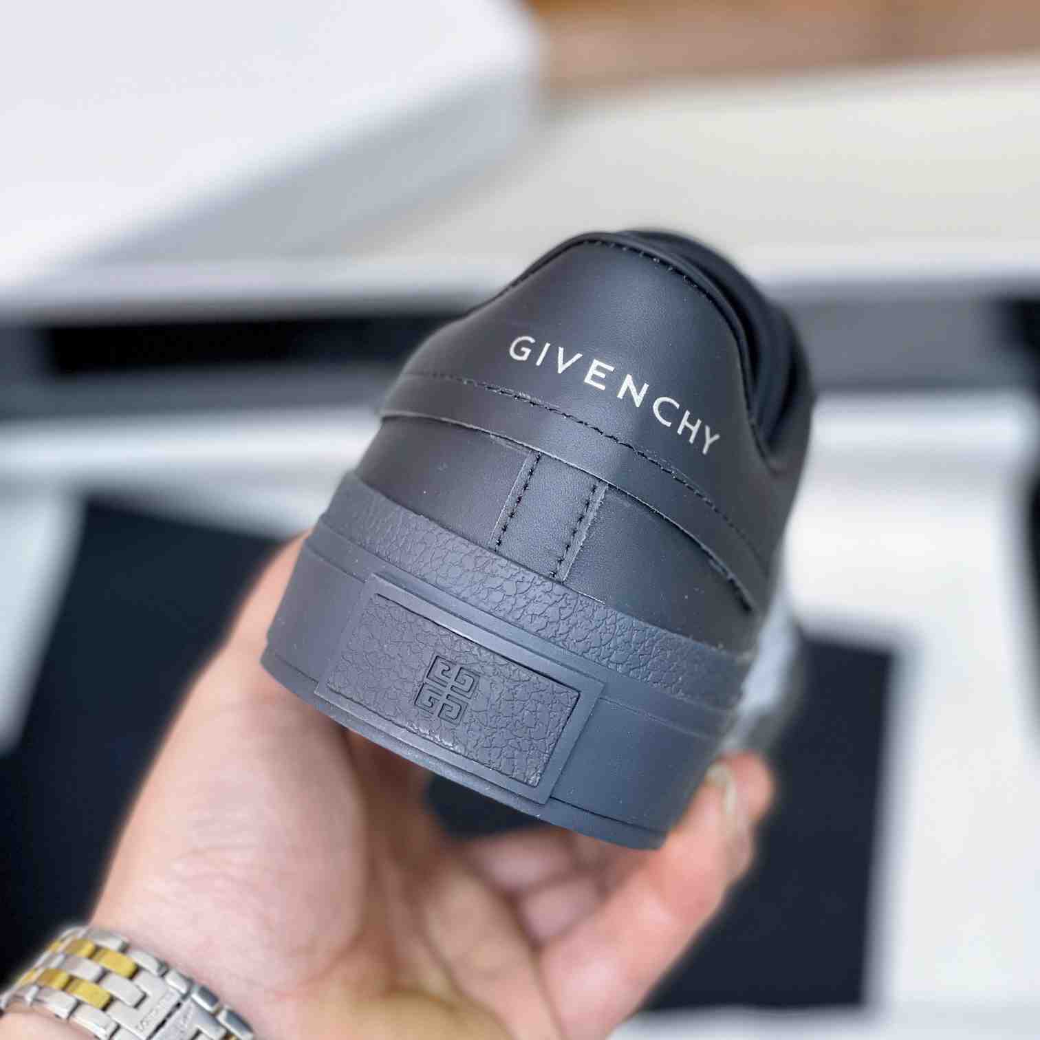 Givenchy City Sport Castle Sneakers In Leather - FashionPlug