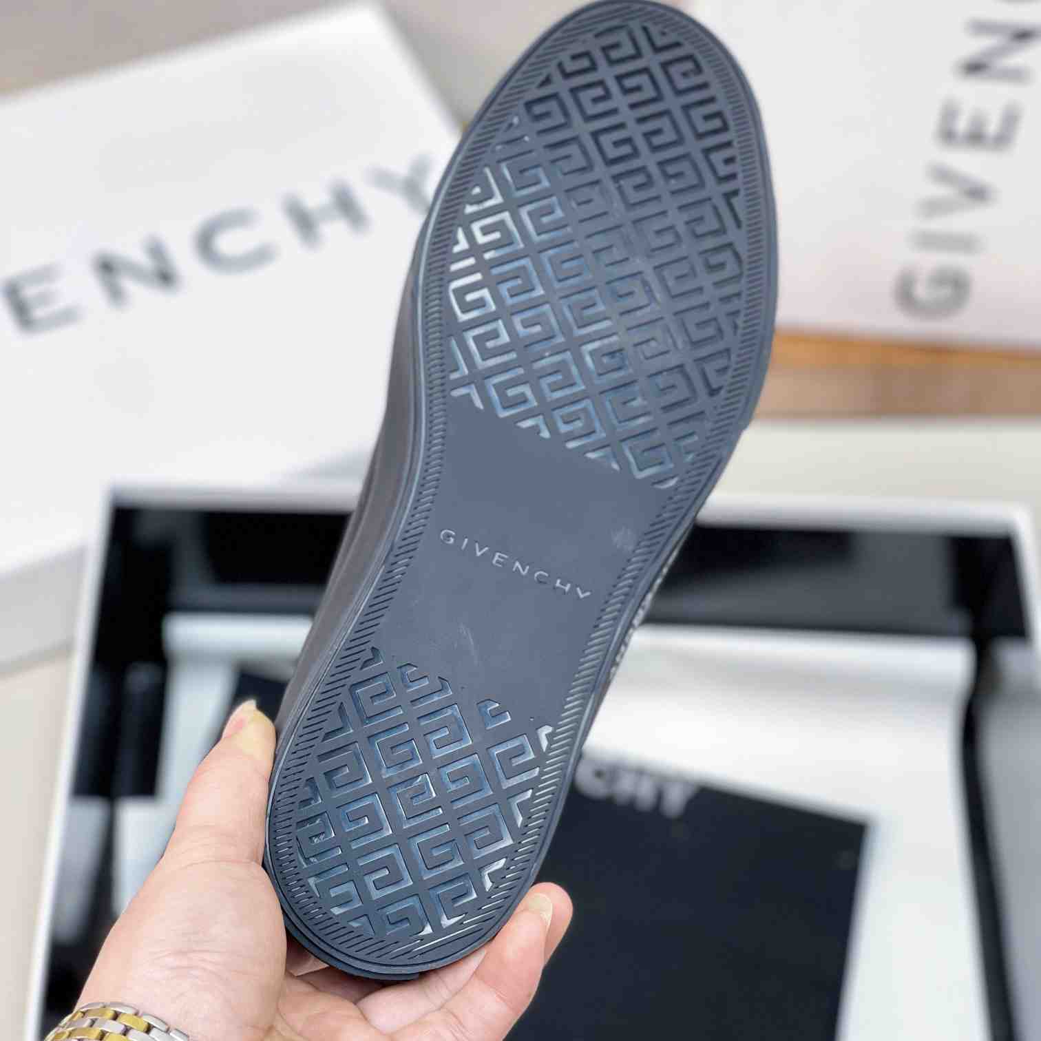 Givenchy City Sport Castle Sneakers In Leather - FashionPlug