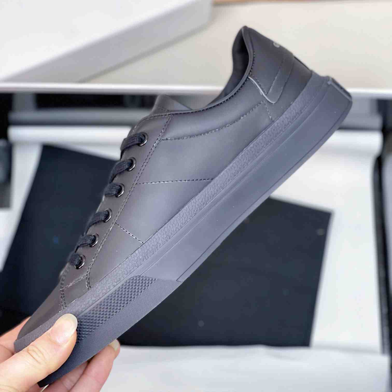 Givenchy City Sport Castle Sneakers In Leather - FashionPlug