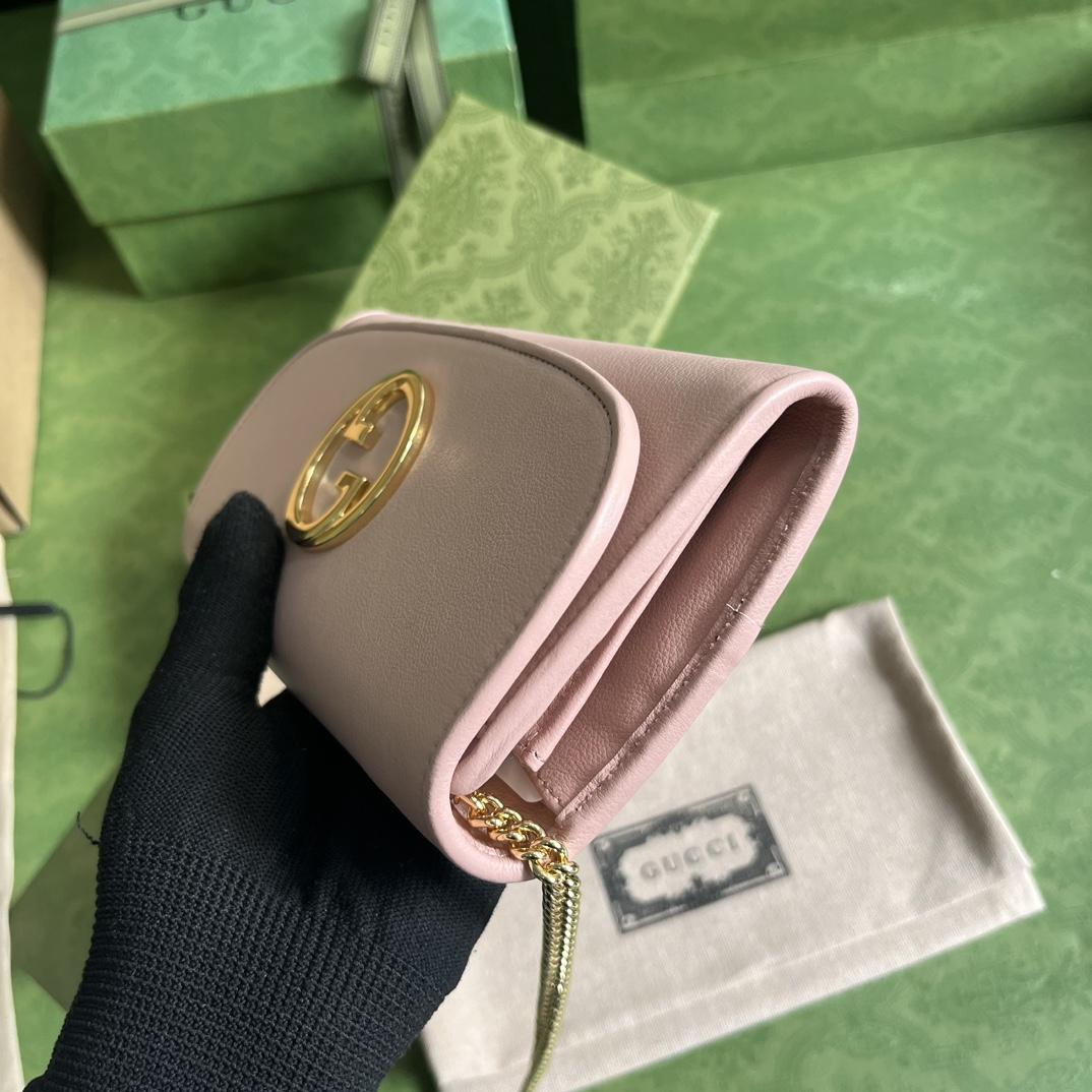 Gucci Blondie Continental Chain Wallet(21x10.5cm) - FashionPlug