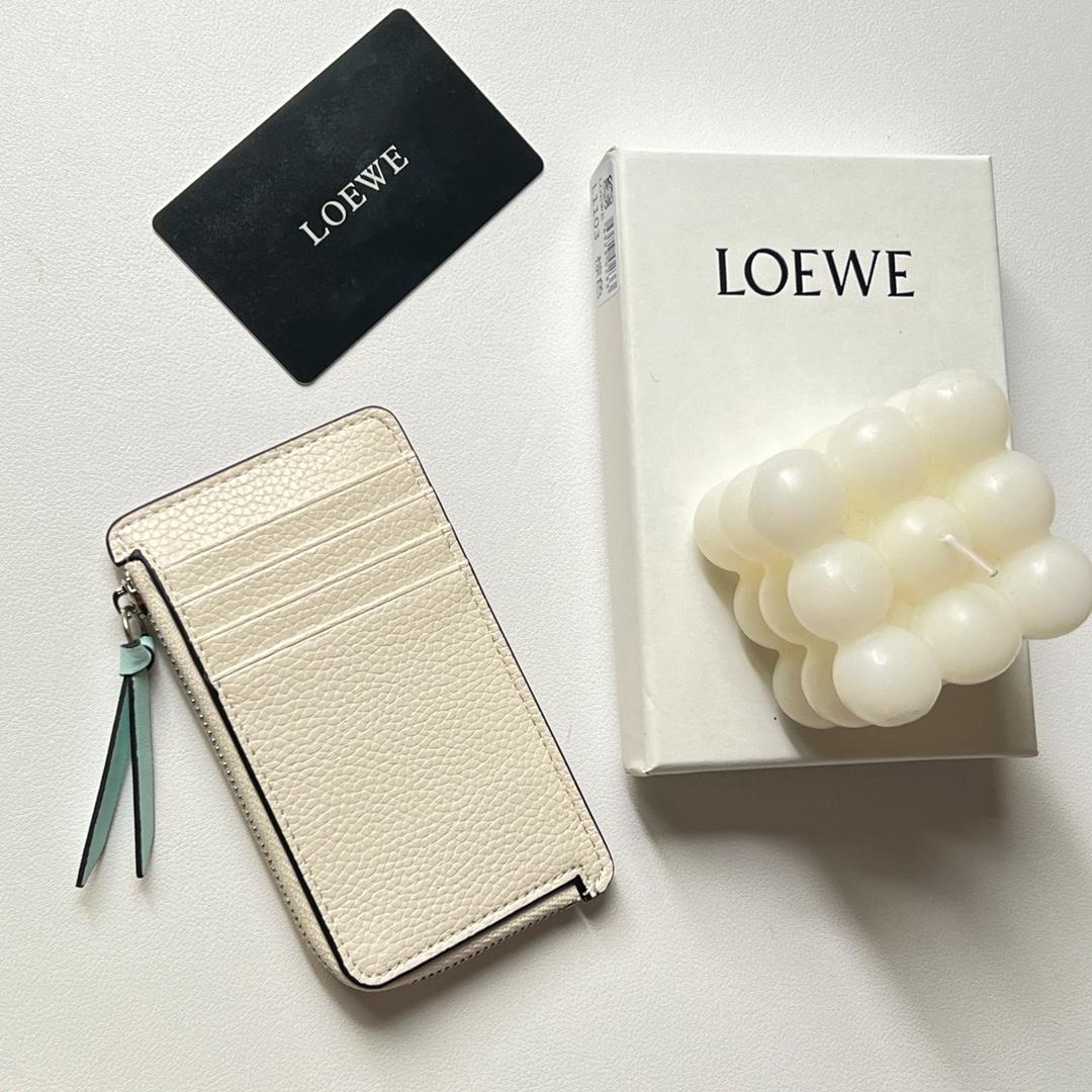 Loewe Coin Cardholder In Soft Grained Calfskin - FashionPlug