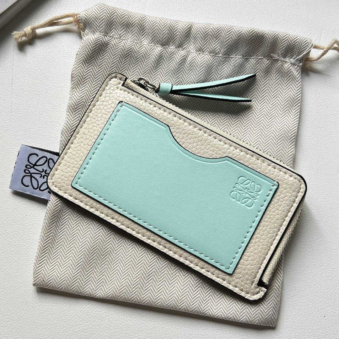 Loewe Coin Cardholder In Soft Grained Calfskin - FashionPlug