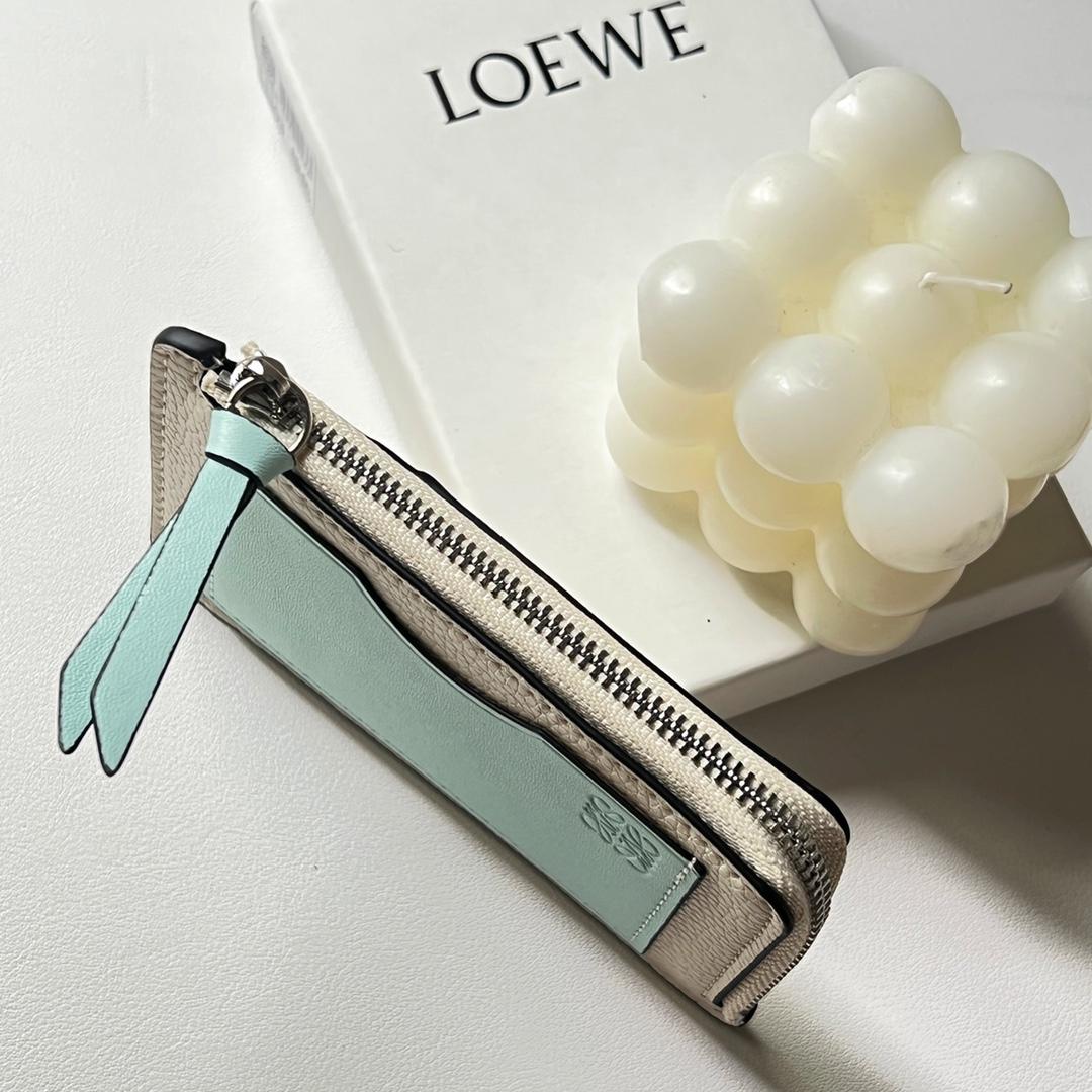 Loewe Coin Cardholder In Soft Grained Calfskin - FashionPlug