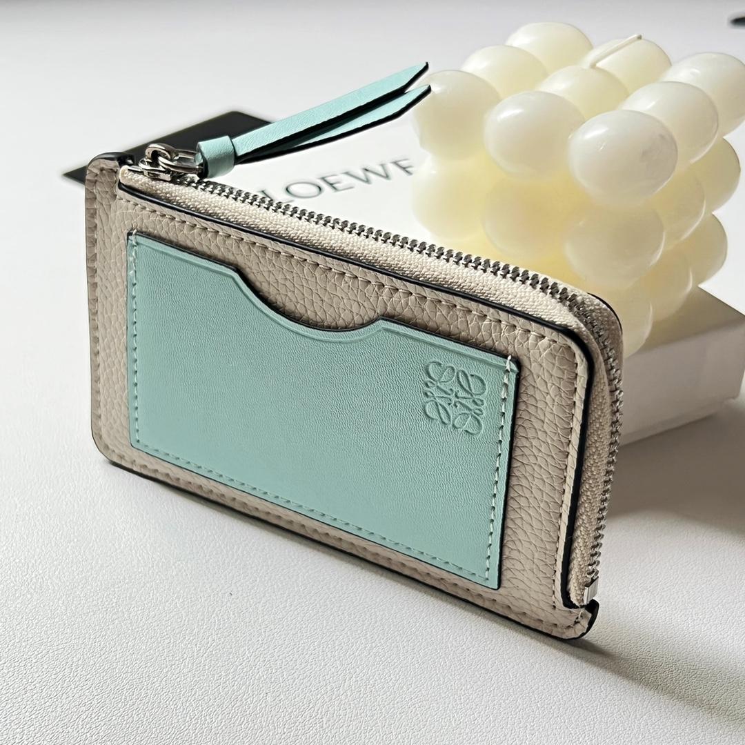 Loewe Coin Cardholder In Soft Grained Calfskin - FashionPlug