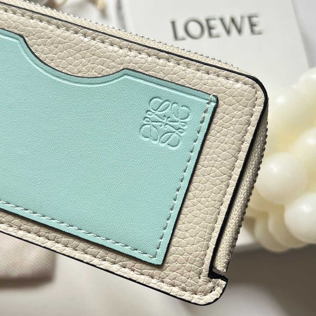 Loewe Coin Cardholder In Soft Grained Calfskin - FashionPlug