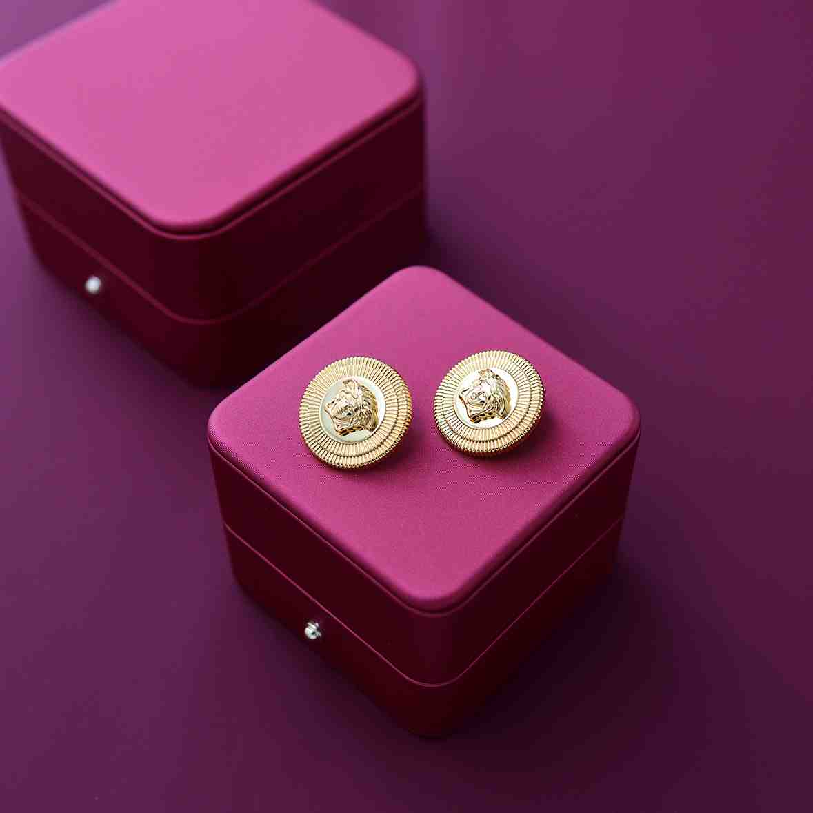 Versace Medusa Earrings - FashionPlug