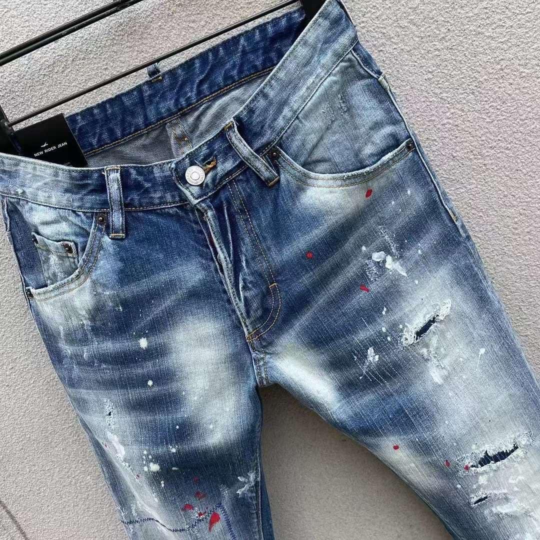 Dsquared2 Logo-embroidered Slim-cut Jeans   DSQ106 - FashionPlug