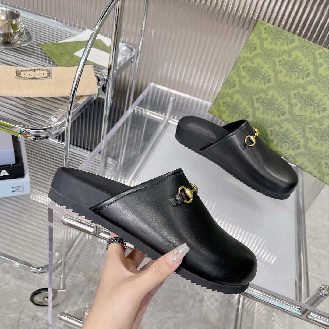 Gucci Horsebit Slip-on Sandal - FashionPlug