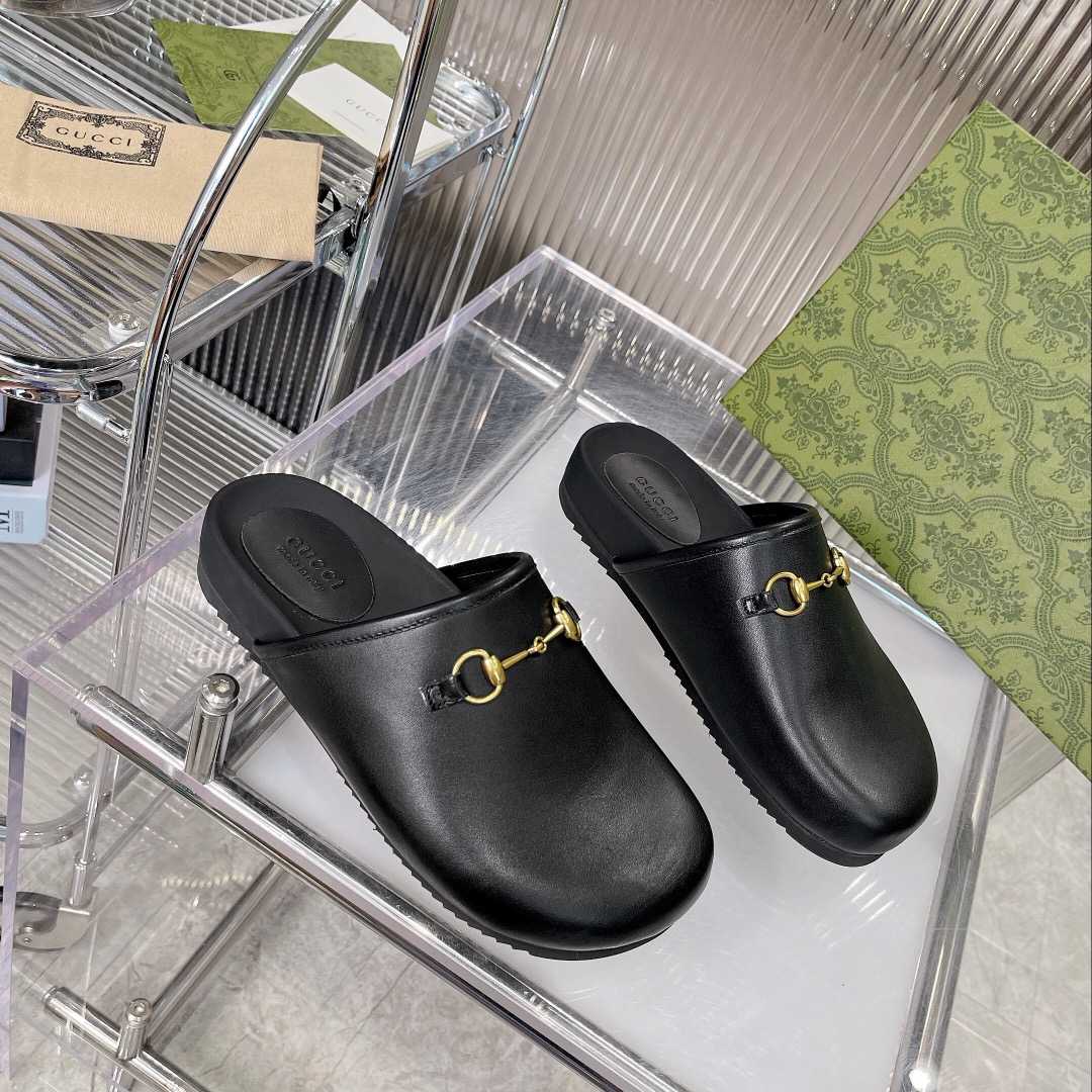 Gucci Horsebit Slip-on Sandal - FashionPlug