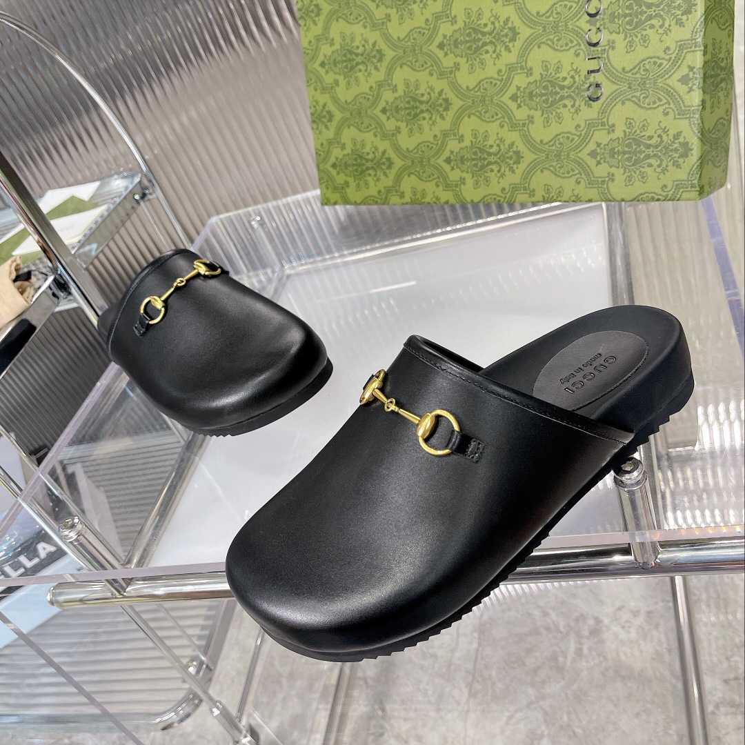 Gucci Horsebit Slip-on Sandal - FashionPlug