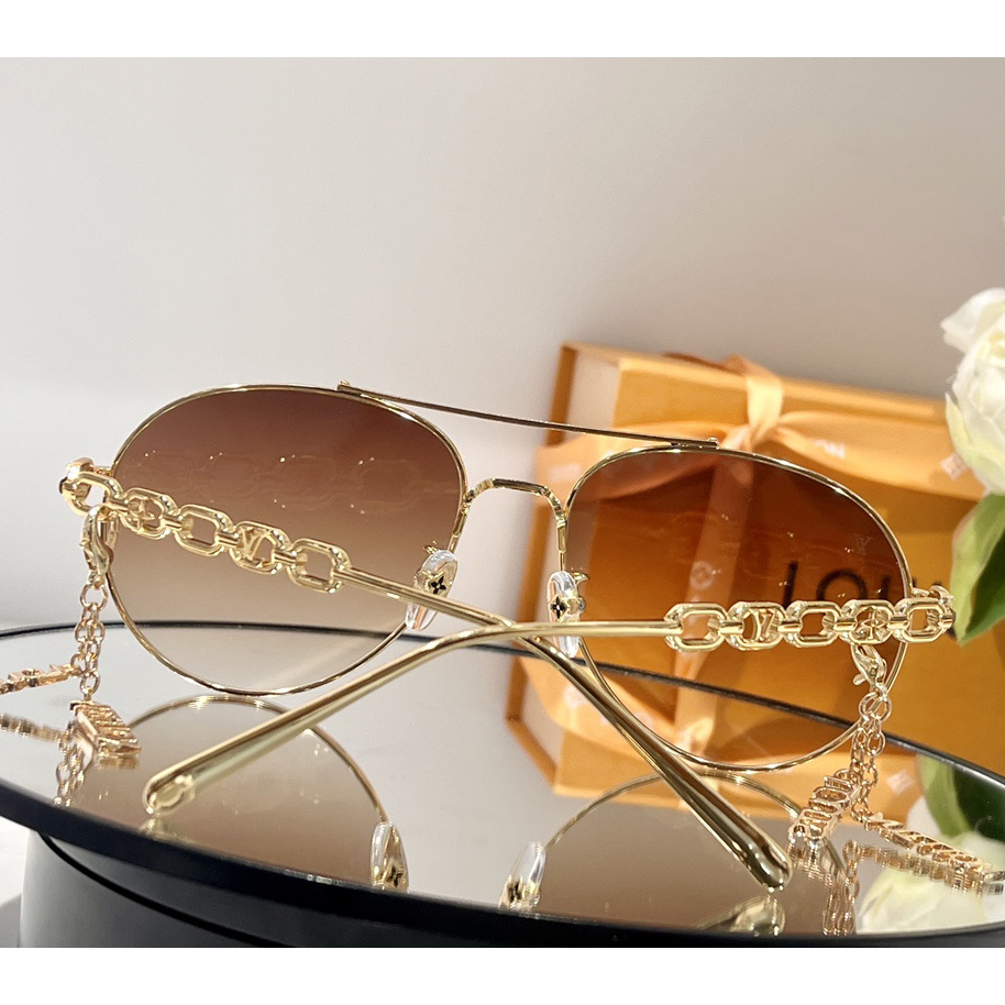 Louis Vuitton My LV Chain Pilot Sunglasses  Z1539W - FashionPlug