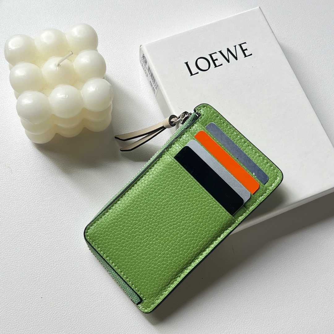 Loewe Coin Cardholder In Soft Grained Calfskin - FashionPlug