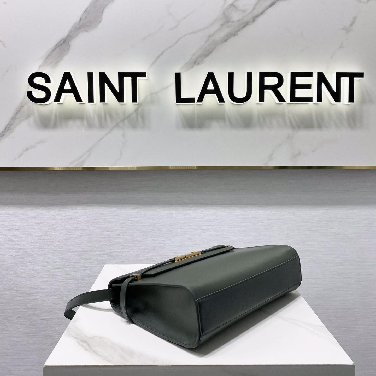 Saint Laurent Manhattan Shoulder Bag In Box Saint Laurent Leather - FashionPlug