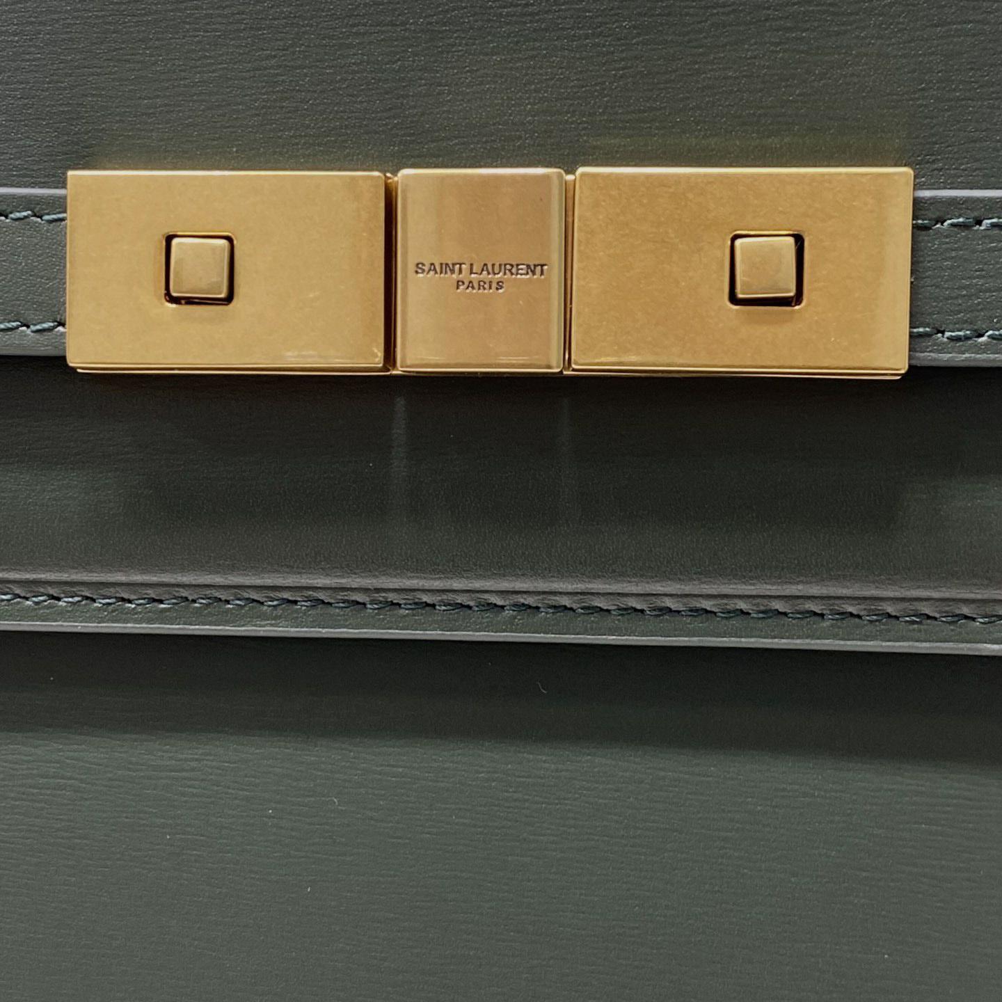 Saint Laurent Manhattan Shoulder Bag In Box Saint Laurent Leather - FashionPlug