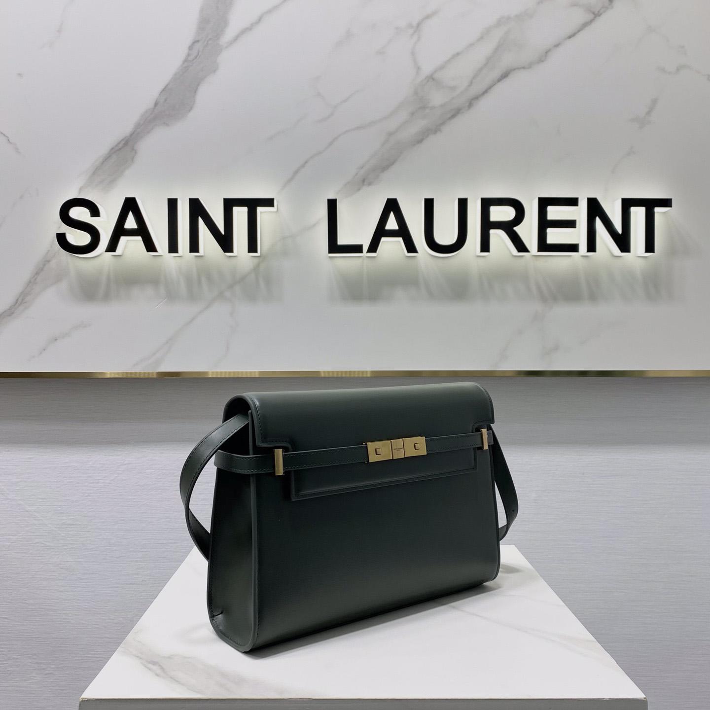 Saint Laurent Manhattan Shoulder Bag In Box Saint Laurent Leather - FashionPlug