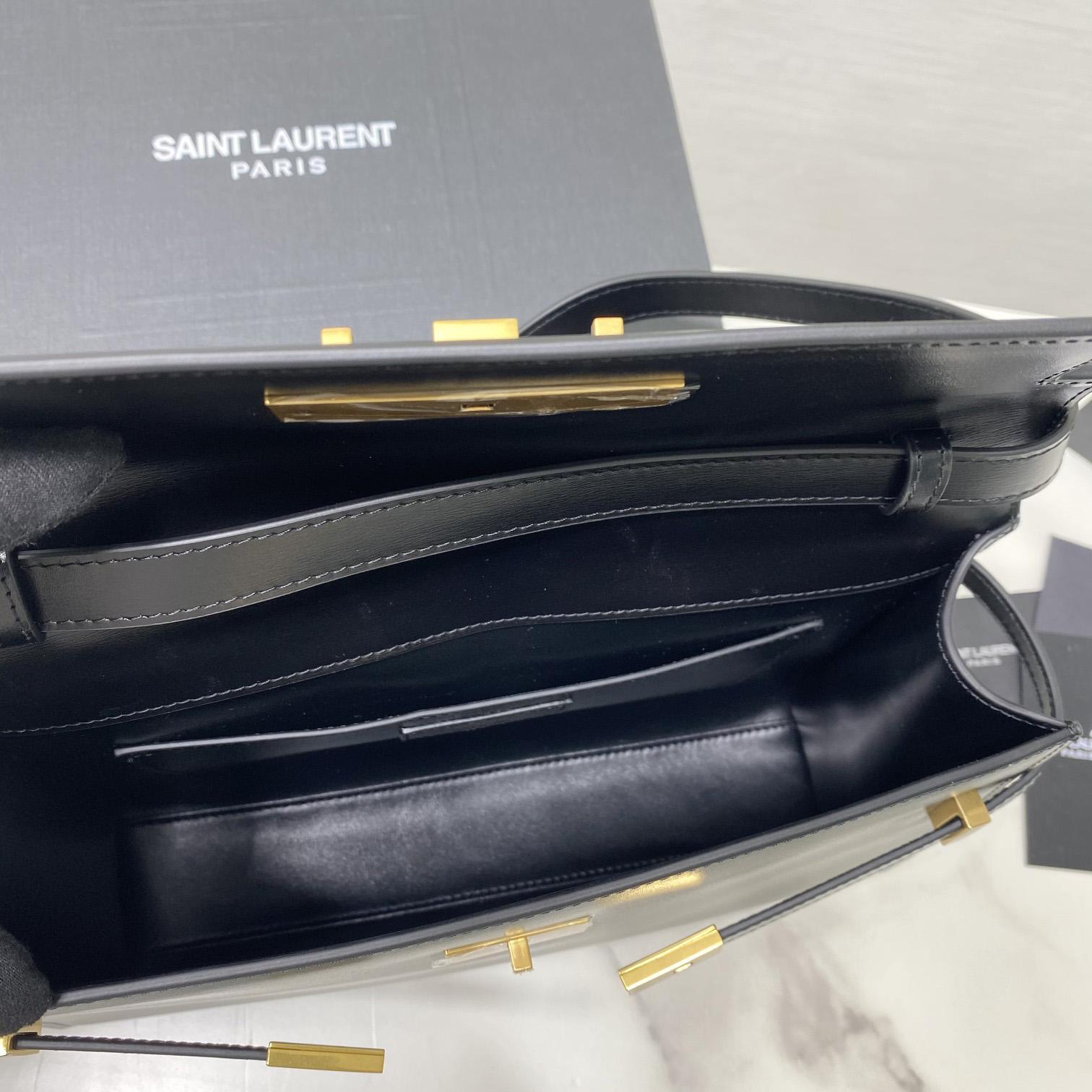 Saint Laurent Manhattan Shoulder Bag In Box Saint Laurent Leather - FashionPlug