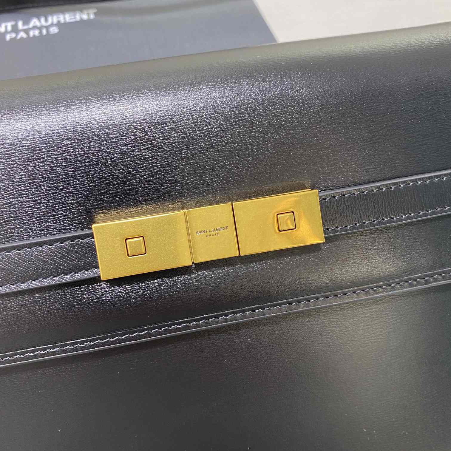 Saint Laurent Manhattan Shoulder Bag In Box Saint Laurent Leather - FashionPlug
