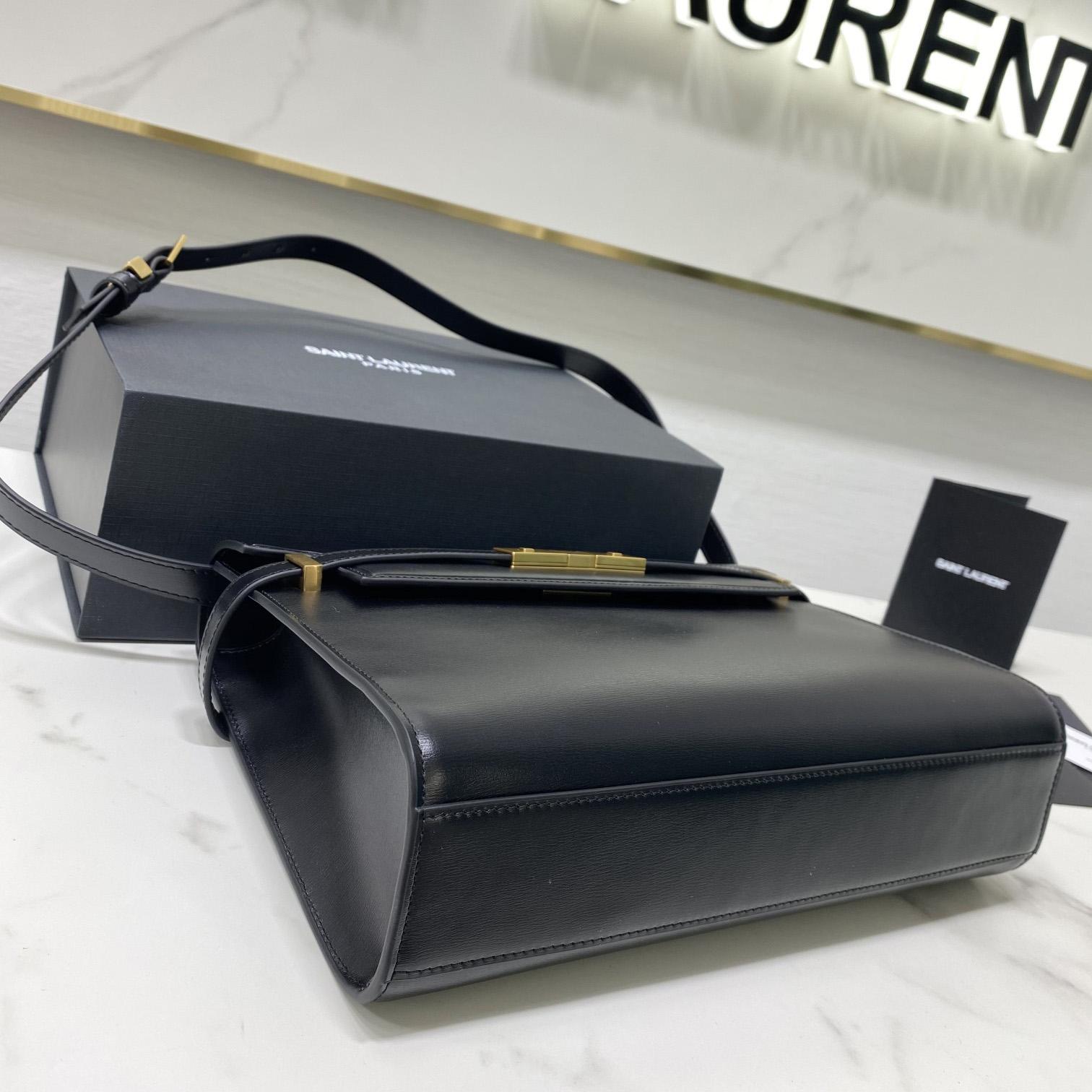 Saint Laurent Manhattan Shoulder Bag In Box Saint Laurent Leather - FashionPlug