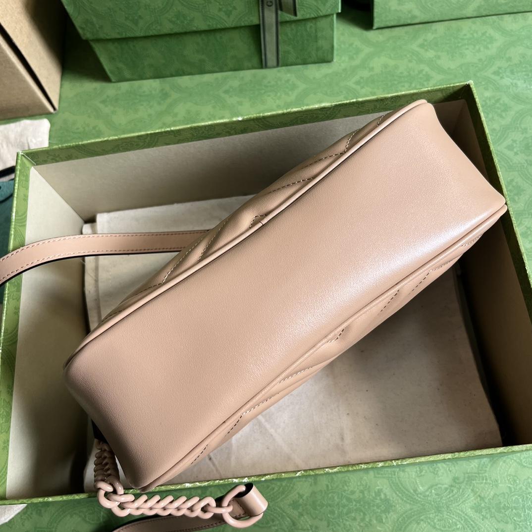 Gucci GG Marmont Matelassé Shoulder Bag(24*13*7cm) - FashionPlug