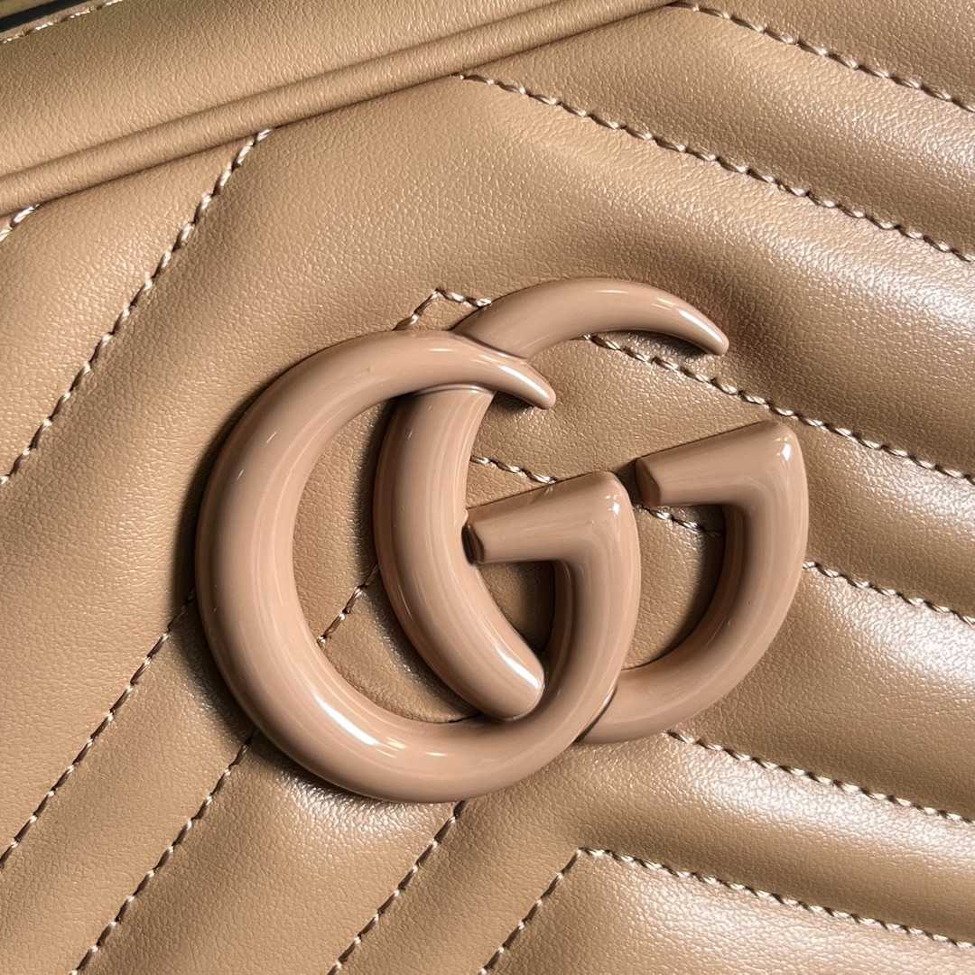Gucci GG Marmont Matelassé Shoulder Bag(24*13*7cm) - FashionPlug