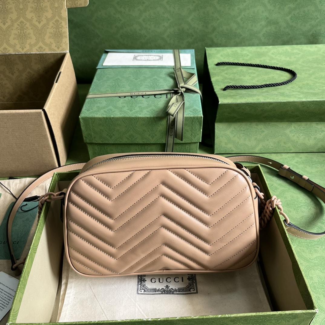 Gucci GG Marmont Matelassé Shoulder Bag(24*13*7cm) - FashionPlug