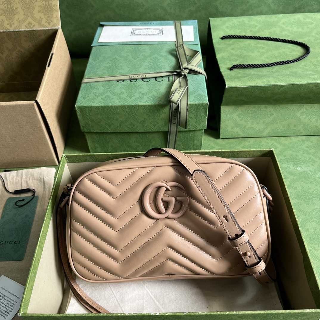 Gucci GG Marmont Matelassé Shoulder Bag(24*13*7cm) - FashionPlug