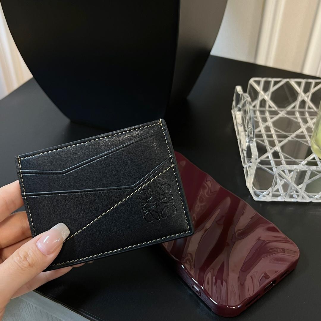 Loewe Puzzle Plain Cardholder (10x7.5cm) - FashionPlug