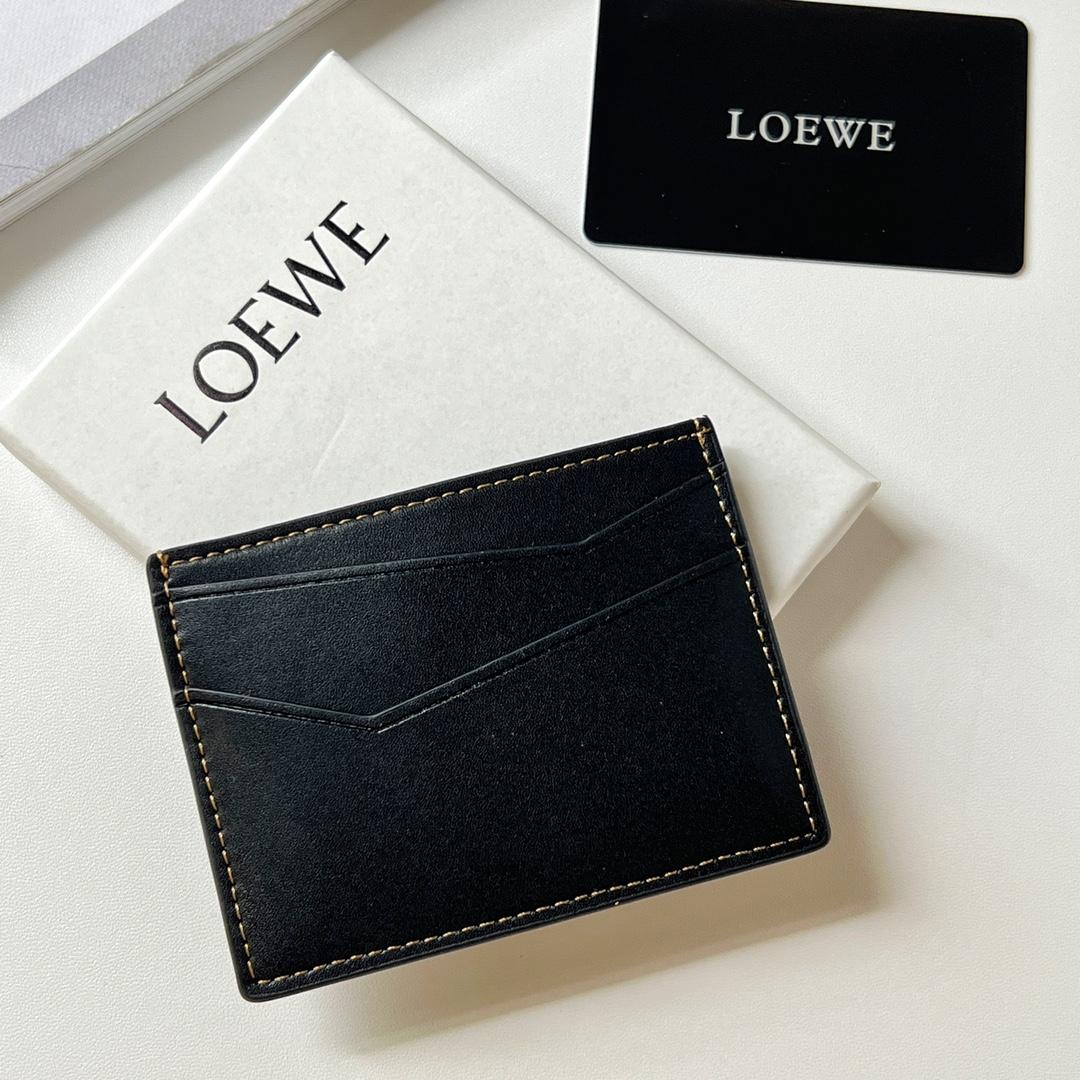 Loewe Puzzle Plain Cardholder (10x7.5cm) - FashionPlug