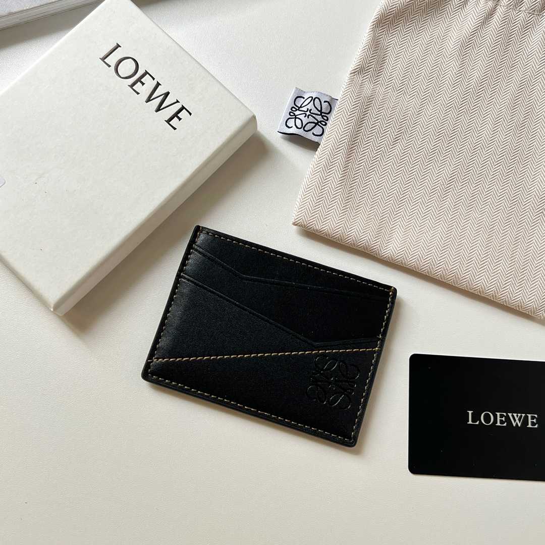 Loewe Puzzle Plain Cardholder (10x7.5cm) - FashionPlug