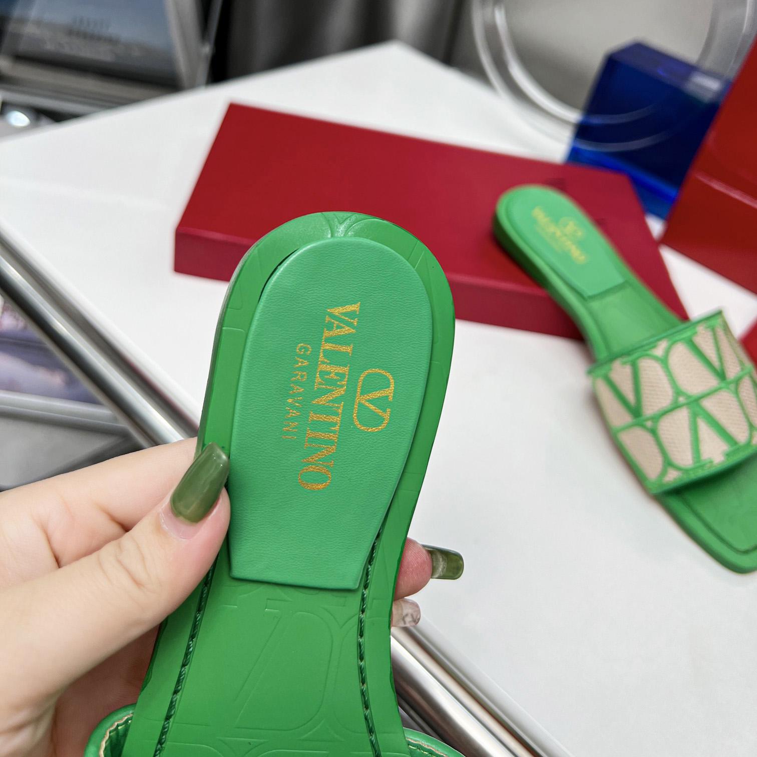Valenti Toile Iconographe Slide Sandal  - FashionPlug