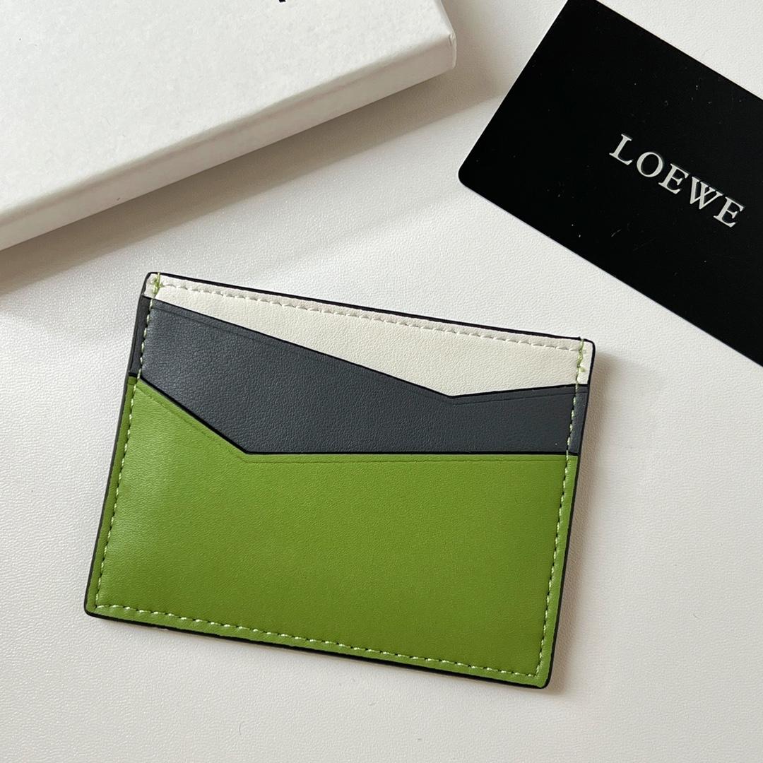 Loewe Puzzle Plain Cardholder (10x7.5cm) - FashionPlug