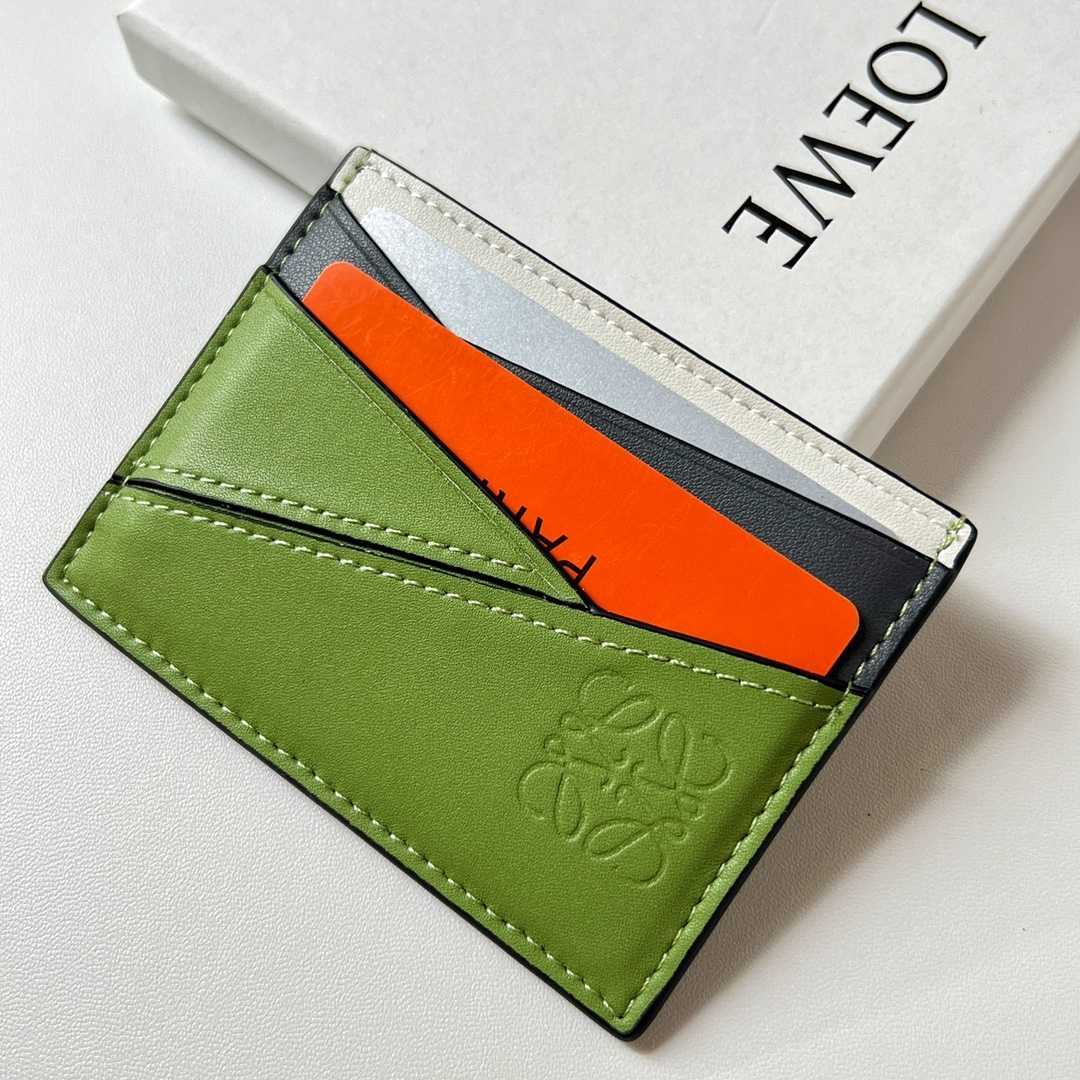 Loewe Puzzle Plain Cardholder (10x7.5cm) - FashionPlug