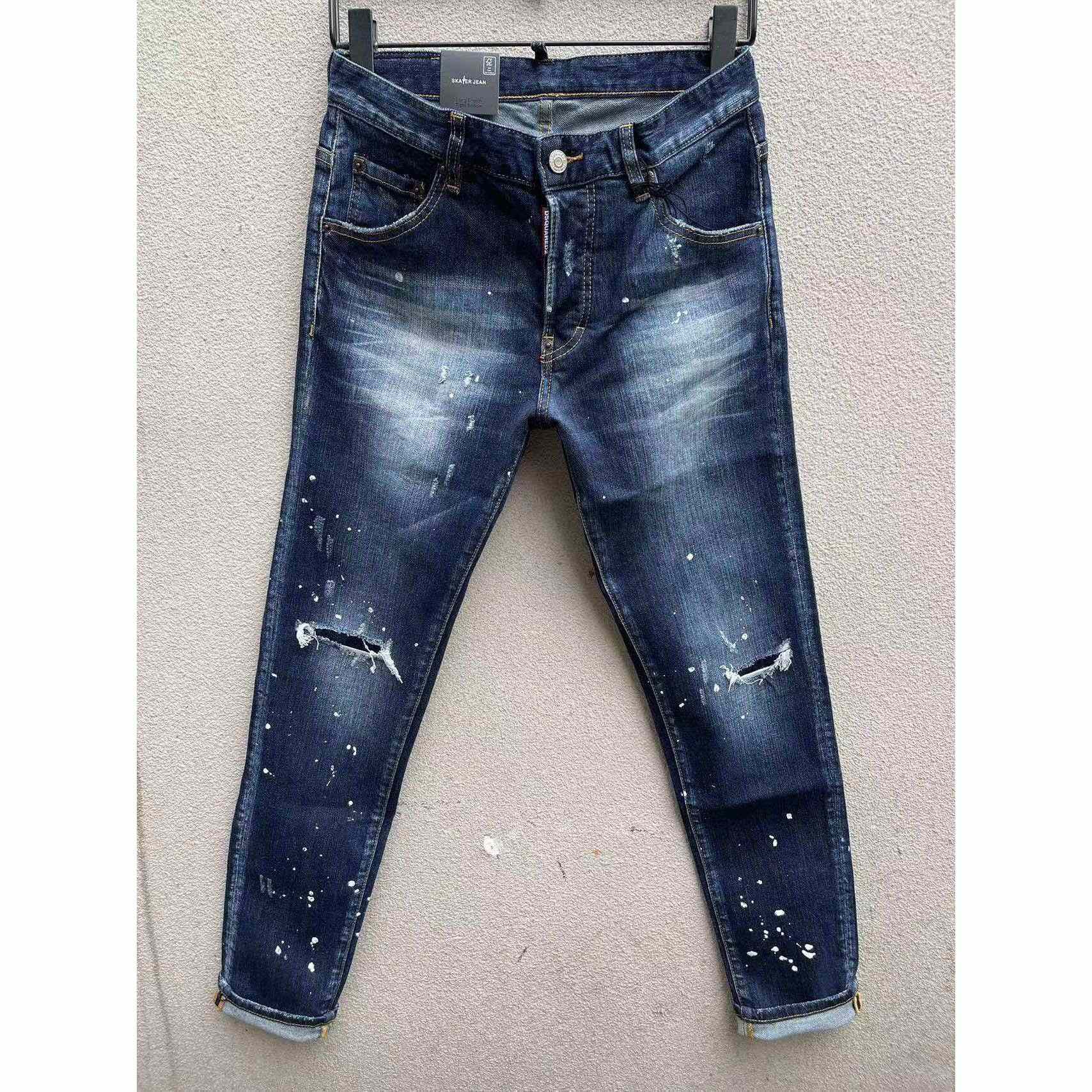 Dsquared2 Navy Blue 'Skater' Jeans    DSQ113 - FashionPlug