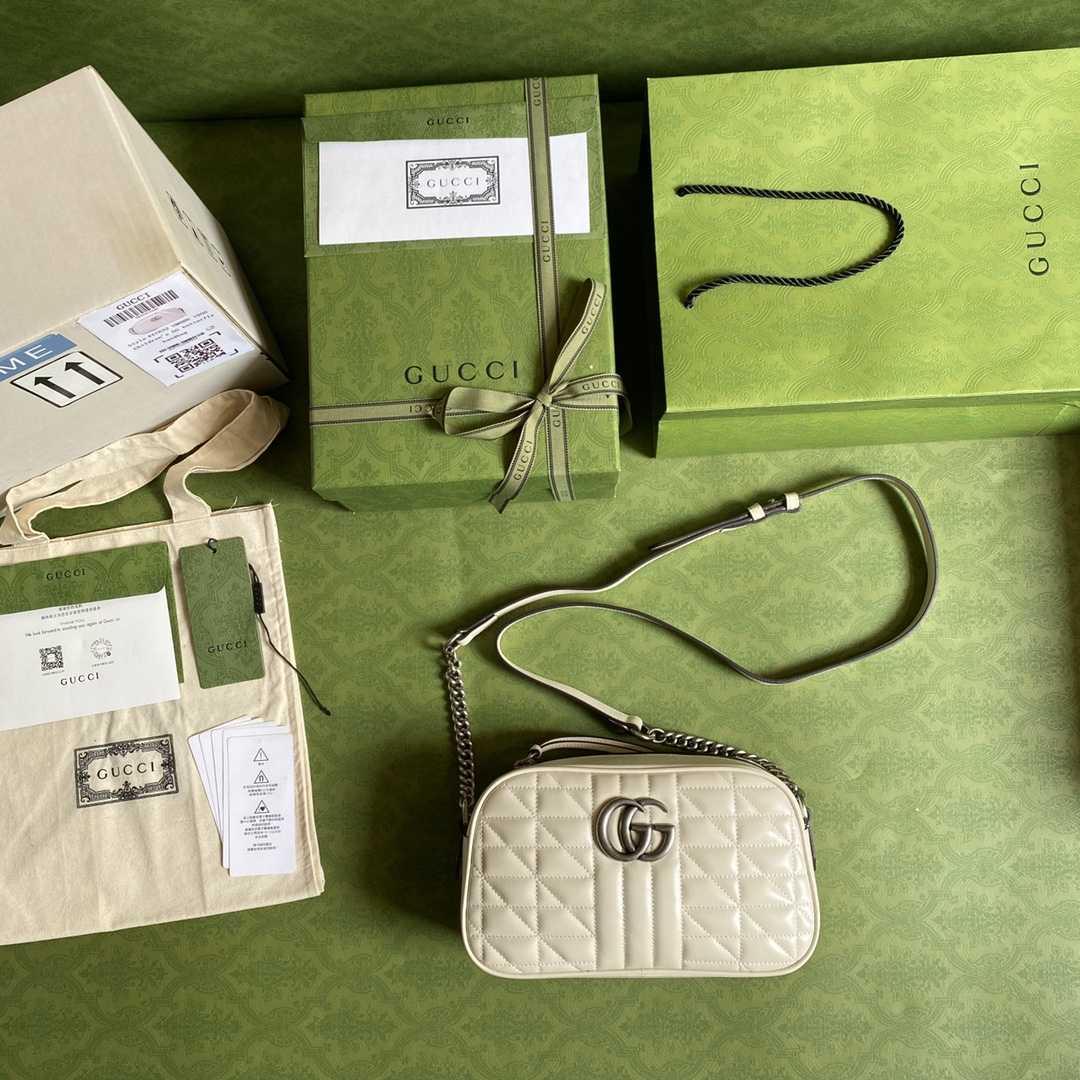 Gucci GG Marmont Small Shoulder Bag(24-12-7cm) - FashionPlug
