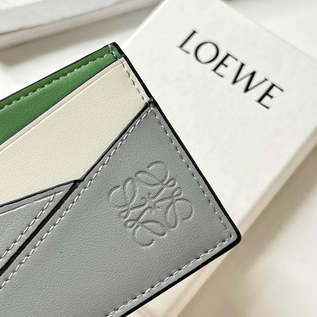 Loewe Puzzle Plain Cardholder (10x7.5cm) - FashionPlug