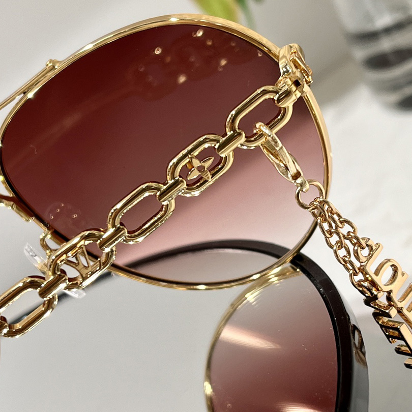 Louis Vuitton My LV Chain Pilot Sunglasses  Z1648W - FashionPlug