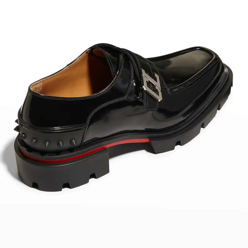 Christian Louboutin Men's Our Georges B Flat Chunky Loafers - FashionPlug