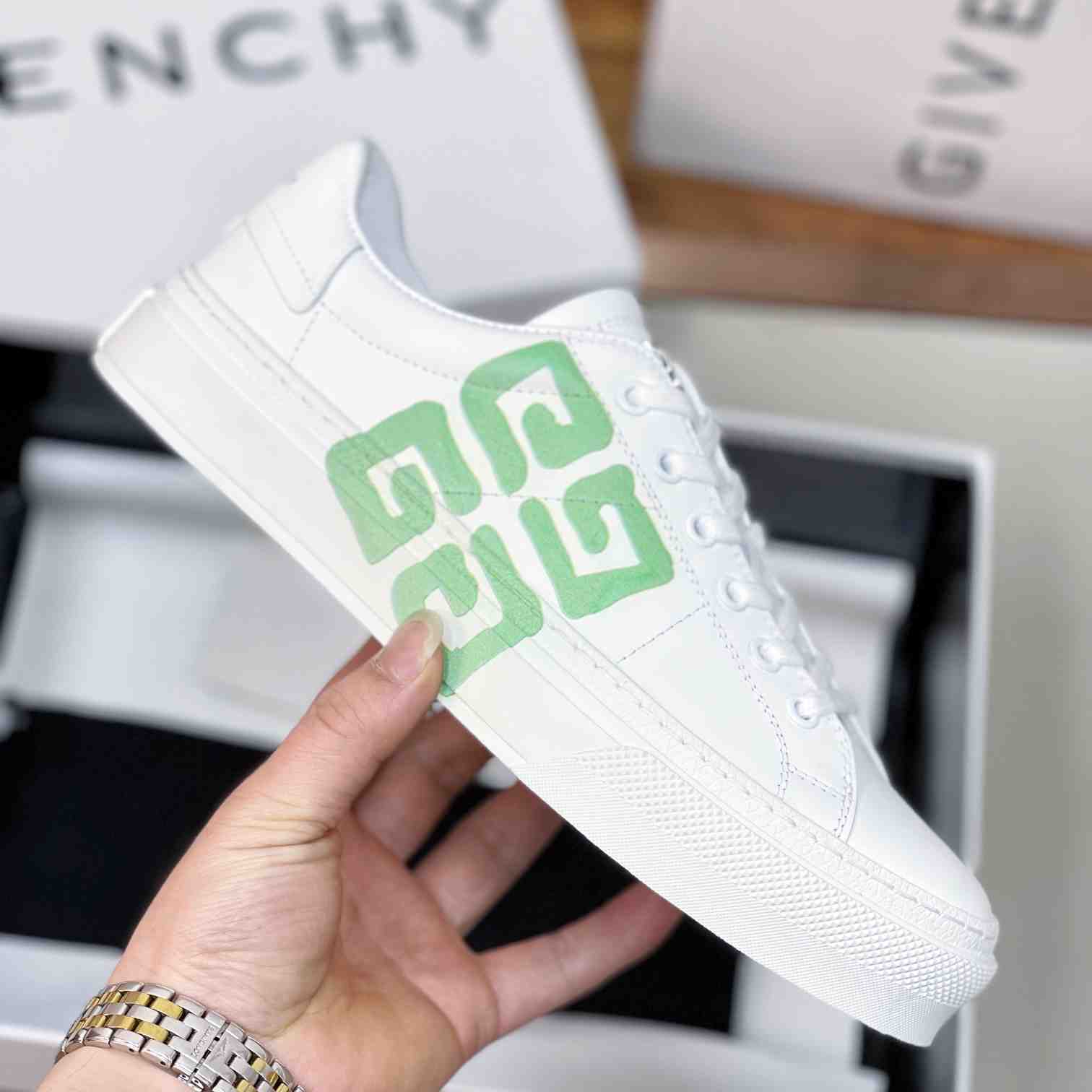 Givenchy City Sport Sneakers In Leather - FashionPlug